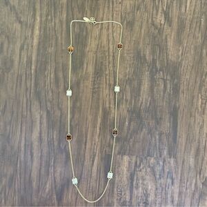 Ann Taylor Gold and Brown Necklace